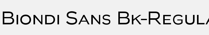 Biondi Sans Bk-Regular