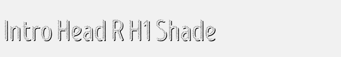 Intro Head R H1 Shade