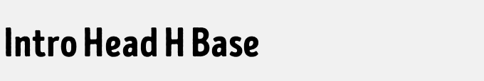 Intro Head H Base