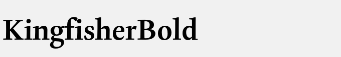 Kingfisher-Bold