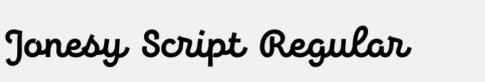 Jonesy Script Regular