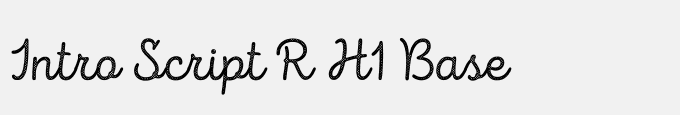 Intro Script R H1 Base