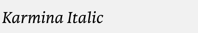 Karmina Italic