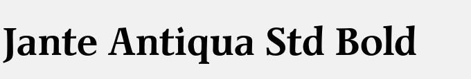 Jante Antiqua Std Bold