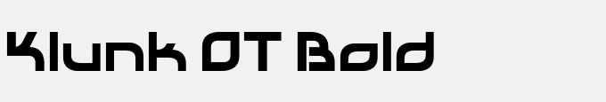 Klunk OT Bold