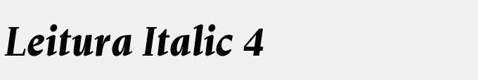 Leitura Italic 4