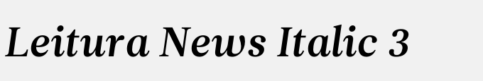 Leitura News Italic 3