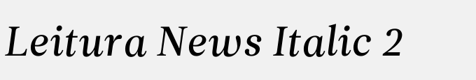 Leitura News Italic 2