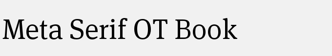 Meta Serif OT Book