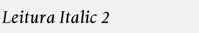 Leitura Italic 2