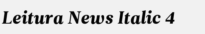 Leitura News Italic 4
