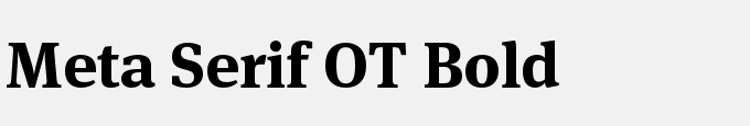 Meta Serif OT Bold