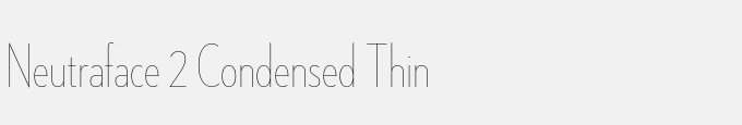Neutraface 2 Condensed Thin