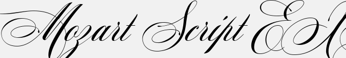 Mozart Script EXT Black