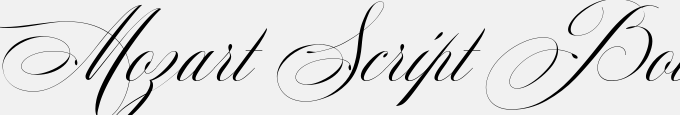 Mozart Script Bold