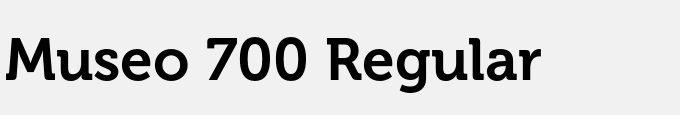 Museo 700 Regular