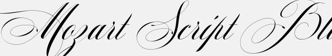 Mozart Script Black