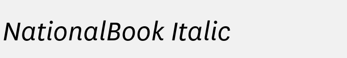National-Book Italic