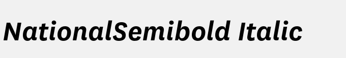 National-Semibold Italic