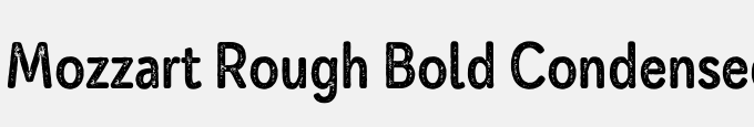 Mozzart Rough Bold Condensed