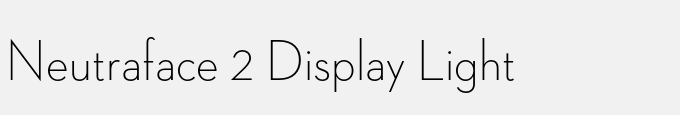 Neutraface 2 Display Light