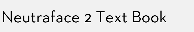 Neutraface 2 Text Book