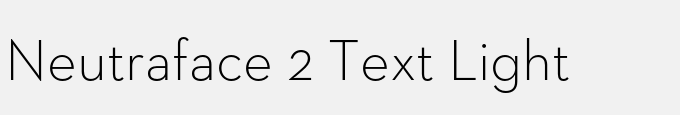 Neutraface 2 Text Light