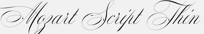 Mozart Script Thin