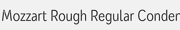 Mozzart Rough Regular Condensed