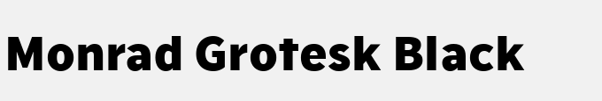 Monrad Grotesk Black