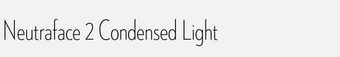 Neutraface 2 Condensed Light