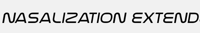 Nasalization Extended Light Italic