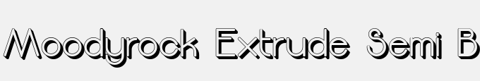 Moodyrock Extrude Semi Bold
