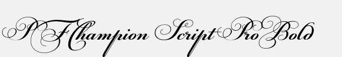 PFChampion Script Pro-Bold