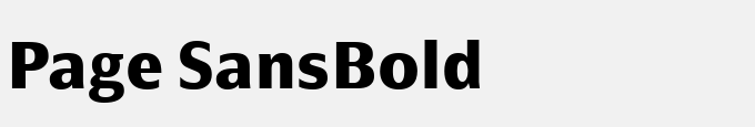Page Sans-Bold