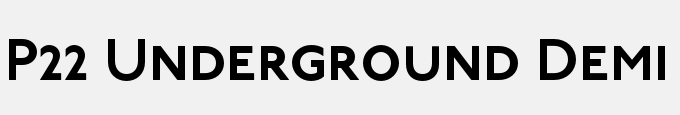 P22 Underground Demi Small Caps