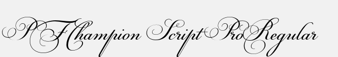 PFChampion Script Pro-Regular