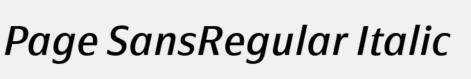 Page Sans-Regular Italic