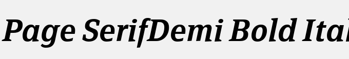 Page Serif-Demi Bold Italic