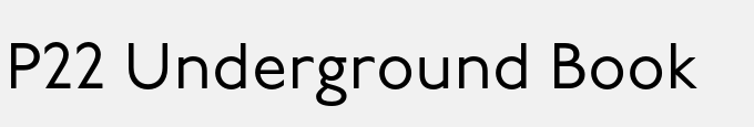 P22 Underground Book