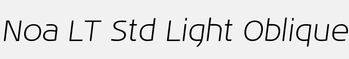 Noa LT Std Light Oblique