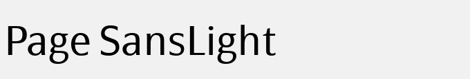 Page Sans-Light