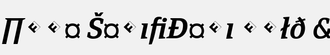 Page Serif-Demi Bold Italic Exp