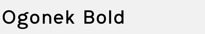 Ogonek Bold