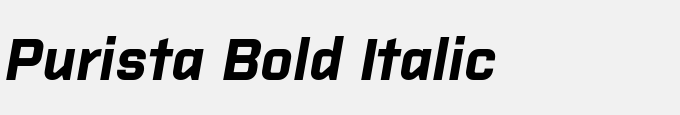 Purista Bold Italic