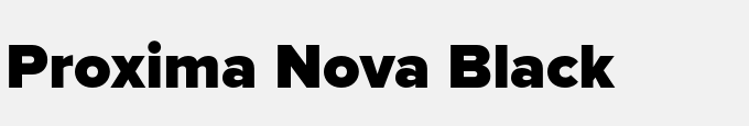 Proxima Nova Black