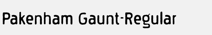 Pakenham Gaunt-Regular