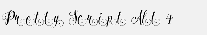 Pretty Script Alt 4