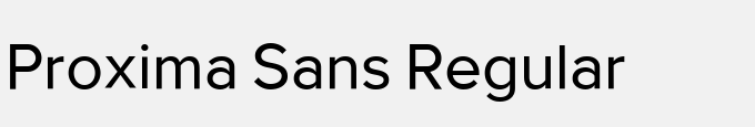 Proxima Sans Regular