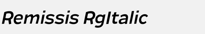 Remissis Rg-Italic